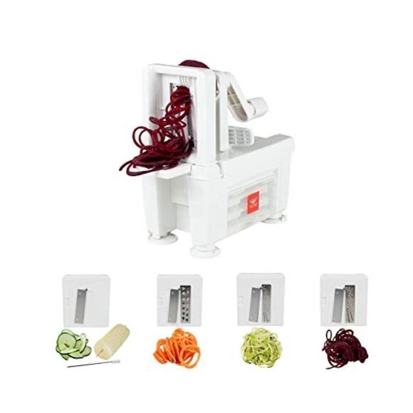 Paderno World Cuisine veggie spiralizer tool and cookbook - Picture 15 of 15